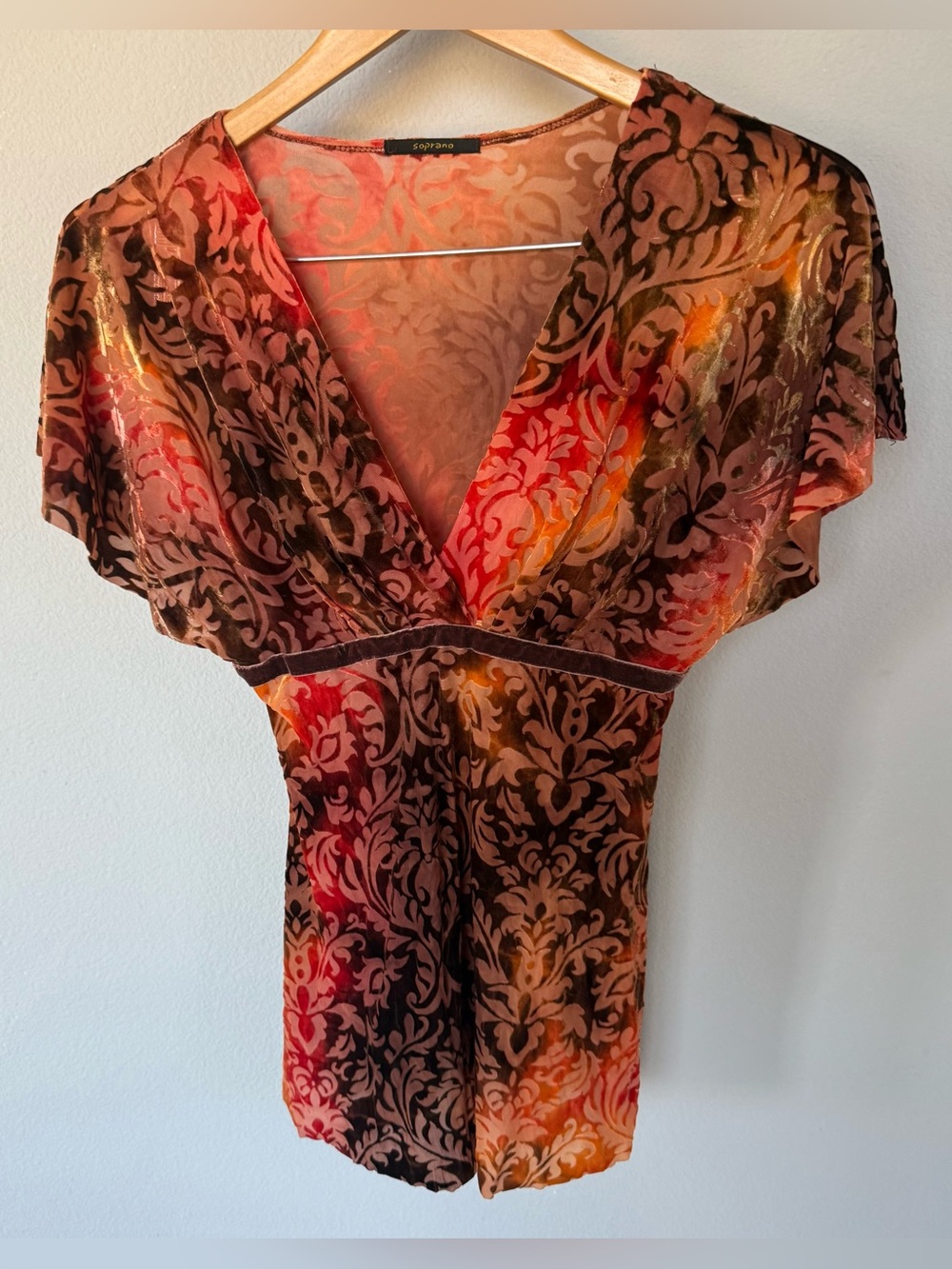 Vtg Y2K Baby Doll Top • Autumn Whimseygoth • Women’s Small
